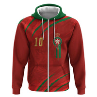 Custom Morocco National Football Hoodie Atlas Lions-Claws