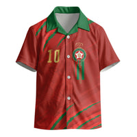 Custom Morocco National Football Kid Hawaiian Shirt Atlas Lions-Claws