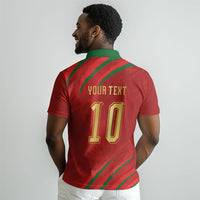 Custom Morocco National Football Polo Shirt Atlas Lions-Claws LT03
