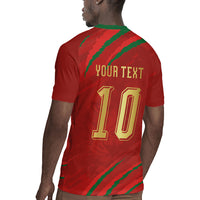 Custom Morocco National Football Rugby Jersey Atlas Lions-Claws