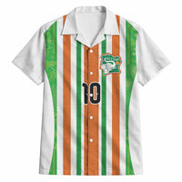 Custom Cote d'Ivoire Hawaiian Shirt The Elephants with African Pattern Stripes
