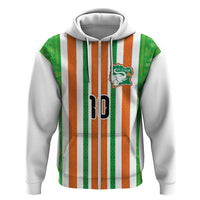 Custom Cote d'Ivoire Hoodie The Elephants with African Pattern Stripes