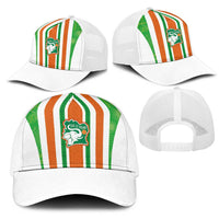 Côte d'Ivoire Mesh Trucker Cap The Elephants with African Pattern Stripes