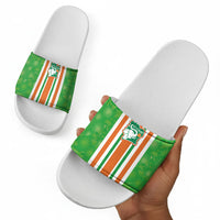 Cote d'Ivoire Slide Sandals The Elephants with African Pattern Stripes