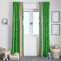 Cote d'Ivoire Window Curtain The Elephants with African Pattern Stripes