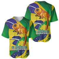 Brazil Independence Day Baseball Jersey Sete de Setembro and Golden Lion Tamarin - Wonder Print Shop
