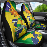 Brazil Independence Day Car Seat Cover Sete de Setembro and Golden Lion Tamarin - Wonder Print Shop