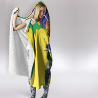 Brazil Independence Day Hooded Blanket Sete de Setembro and Golden Lion Tamarin