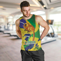 Brazil Independence Day Men Tank Top Sete de Setembro and Golden Lion Tamarin - Wonder Print Shop