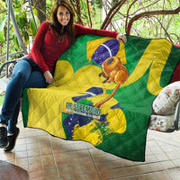 Brazil Independence Day Quilt Sete de Setembro and Golden Lion Tamarin - Wonder Print Shop