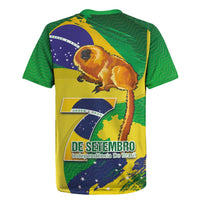 Brazil Independence Day Rugby Jersey Sete de Setembro and Golden Lion Tamarin - Wonder Print Shop