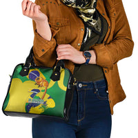 Brazil Independence Day Shoulder Handbag Sete de Setembro and Golden Lion Tamarin