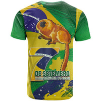 Brazil Independence Day T Shirt Sete de Setembro and Golden Lion Tamarin - Wonder Print Shop