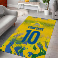 Custom Brazil Football Champion 2024 Area Rug - Wonder Print Shop