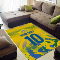 Custom Brazil Football Champion 2024 Area Rug - Wonder Print Shop