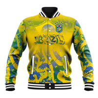 Custom Brazil Football Champion 2024 Baseball Jacket - Wonder Print Shop