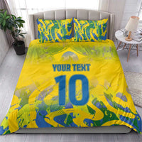 Custom Brazil Football Champion 2024 Bedding Set - Wonder Print Shop