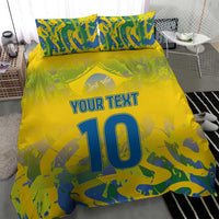 Custom Brazil Football Champion 2024 Bedding Set - Wonder Print Shop