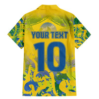 Custom Brazil Football Champion 2024 Family Matching Mermaid Dress and Hawaiian Shirt - Wonder Print Shop
