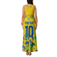 Custom Brazil Football Champion 2024 Family Matching Tank Maxi Dress and Hawaiian Shirt - Wonder Print Shop