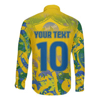 Custom Brazil Football Champion 2024 Long Sleeve Button Shirt - Wonder Print Shop