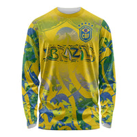 Custom Brazil Football Champion 2024 Long Sleeve Shirt - Wonder Print Shop
