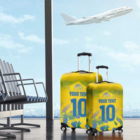 Custom Brazil Football Champion 2024 Luggage Cover - Wonder Print Shop