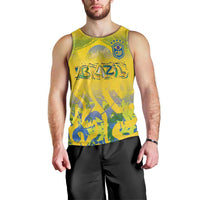 Custom Brazil Football Champion 2024 Men Tank Top - Wonder Print Shop