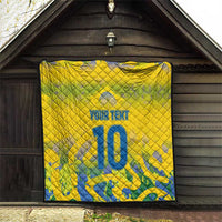 Custom Brazil Football Champion 2024 Quilt - Wonder Print Shop