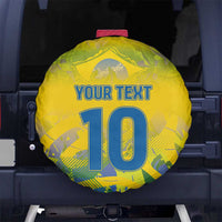 Custom Brazil Football Champion 2024 Spare Tire Cover - Wonder Print Shop