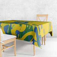 Custom Brazil Football Champion 2024 Tablecloth - Wonder Print Shop