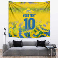 Custom Brazil Football Champion 2024 Tapestry - Wonder Print Shop