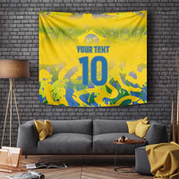 Custom Brazil Football Champion 2024 Tapestry - Wonder Print Shop