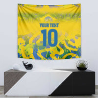 Custom Brazil Football Champion 2024 Tapestry - Wonder Print Shop