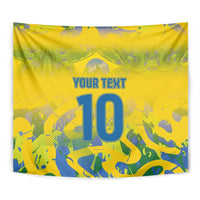 Custom Brazil Football Champion 2024 Tapestry - Wonder Print Shop