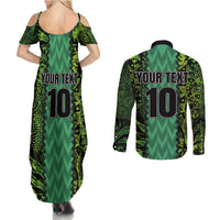 Custom Nigeria Football Champion 2024 Couples Matching Summer Maxi Dress and Long Sleeve Button Shirt - Wonder Print Shop