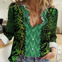 Custom Nigeria Football Champion 2024 Women Casual Shirt - Wonder Print Shop