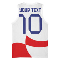 Custom Croatia National Football Basketball Jersey Reds and Whites Checkered - Wonder Print Shop