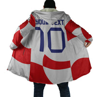 Custom Croatia National Football Cloak Reds and Whites Checkered - Wonder Print Shop