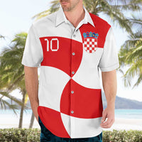 Custom Croatia National Football Hawaiian Shirt Reds and Whites Checkered - Wonder Print Shop