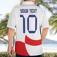 Custom Croatia National Football Hawaiian Shirt Reds and Whites Checkered - Wonder Print Shop