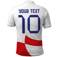 Custom Croatia National Football Polo Shirt Reds and Whites Checkered - Wonder Print Shop