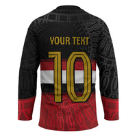 Custom Egypt National Football Hockey Jersey Egyptian Geometric and Flag - Wonder Print Shop
