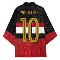 Custom Egypt National Football Kimono Egyptian Geometric and Flag - Wonder Print Shop