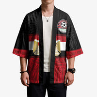 Custom Egypt National Football Kimono Egyptian Geometric and Flag - Wonder Print Shop