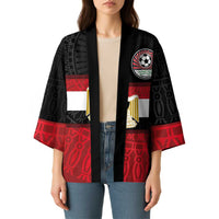 Custom Egypt National Football Kimono Egyptian Geometric and Flag - Wonder Print Shop