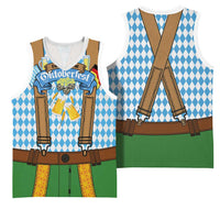 Oktoberfest Basketball Jersey Beer Festival Spirit Lederhosen Costume Style - Wonder Print Shop