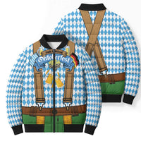 Oktoberfest Bomber Puffer Jacket Beer Festival Spirit Lederhosen Costume Style - Wonder Print Shop