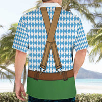 Oktoberfest Hawaiian Shirt Beer Festival Spirit Lederhosen Costume Style - Wonder Print Shop