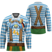 Oktoberfest Hockey Jersey Beer Festival Spirit Lederhosen Costume Style - Wonder Print Shop